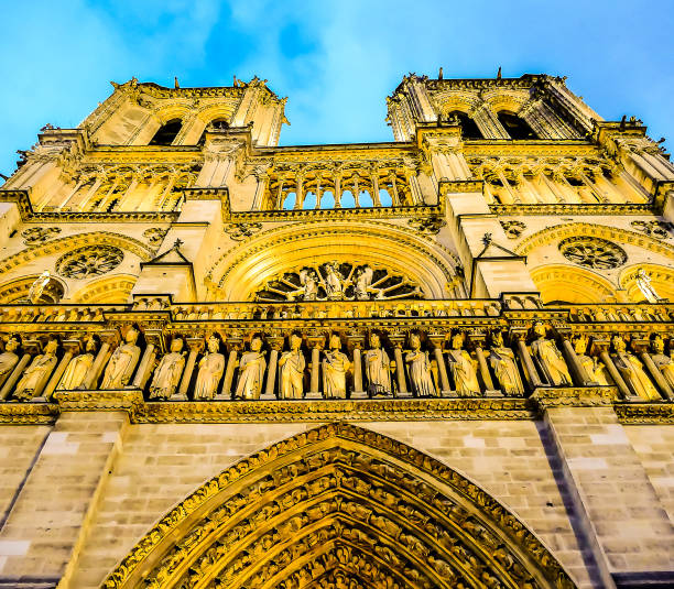 Notre Dame Cathedral in Paris, external View from the river Seine