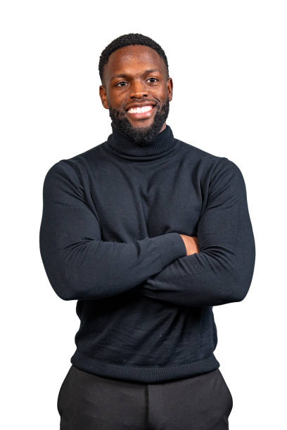 istock Confident businessman smiling with folded arms on white background 2189421537