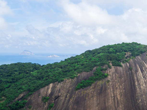 View of the famous Sugarloaf Mountain. In Rio de Janeiro, Brazil