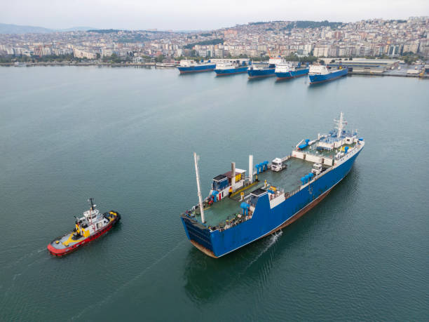 istock Ro-ro ship entering the port 2189422823