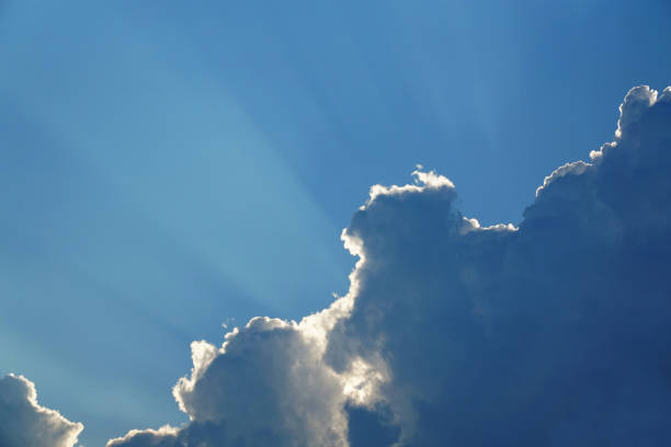 sunbeam from behind the cloud