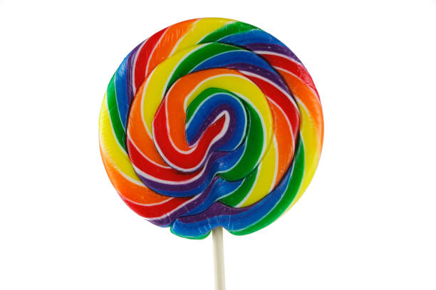 istock single colorful lollipop isolated on white background 2189423441