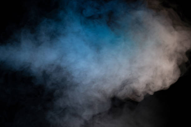 istock White steam on a black background. 2189424183