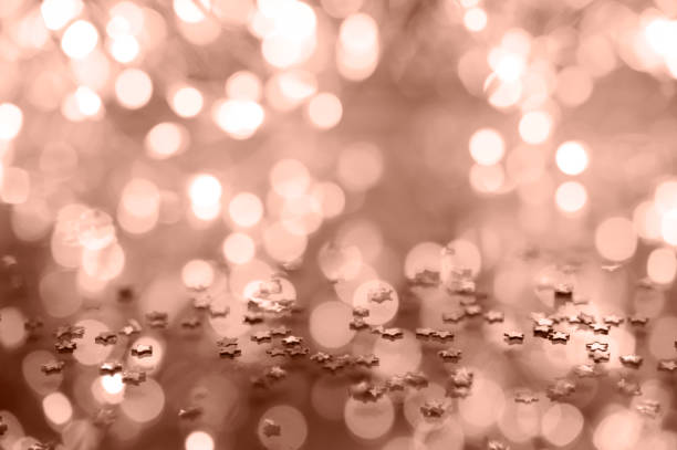 Festive pink background with a blurred bokeh effect