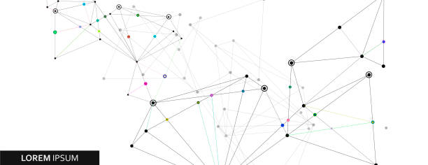 istock Connected dots and lines. Internet connection, abstract sense of science and technology graphic design 2189438313