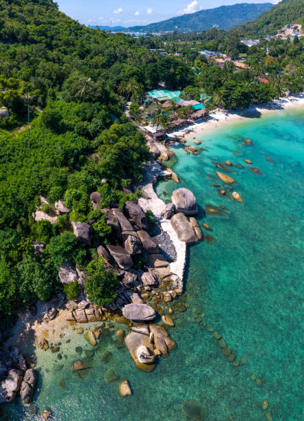 Silver beach or crystal beach in koh Samui, Thailand