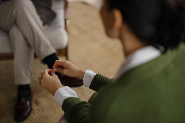 Counseling Session Capturing Hands Gestures of Trust and Communication