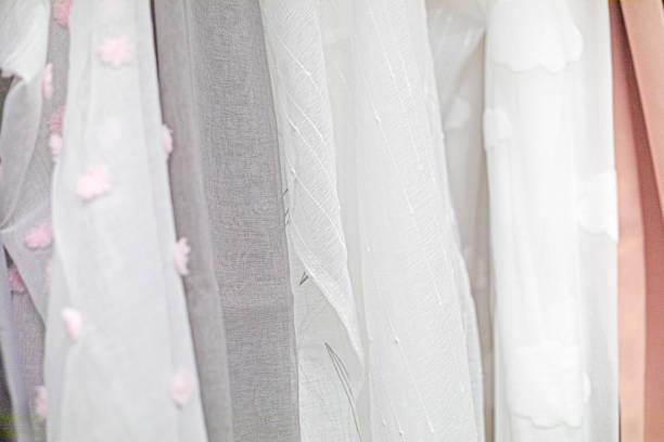 samples beautiful transparent tulle pastel colors. Cozy home