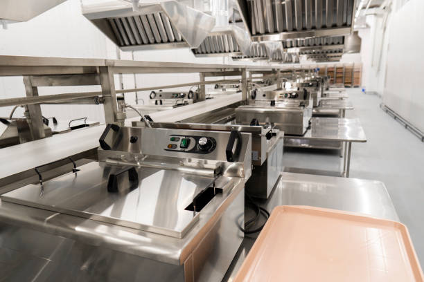 istock Conveyor belt in a modern food factory 2189463741