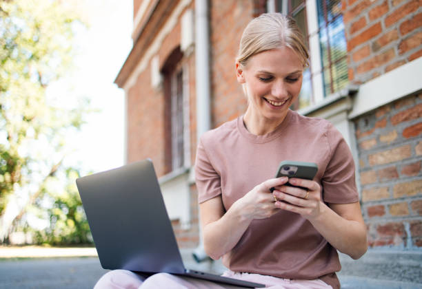 istock Young Student Engaged in Online Learning at School Campus 2189464414