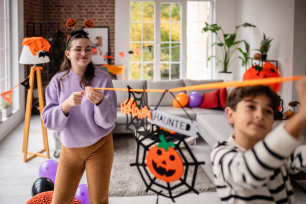 istock Children Crafting for Halloween with Joy 2189470226