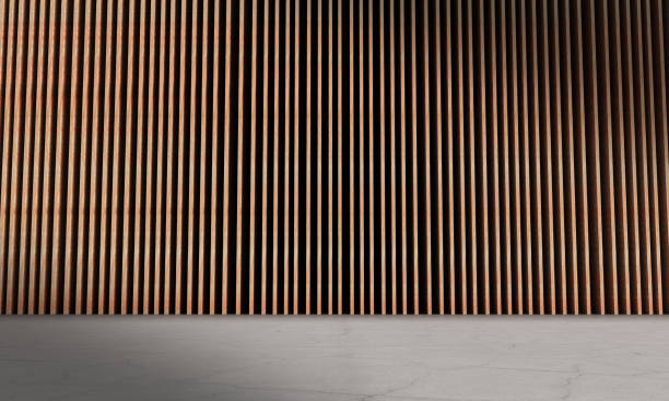 istock lath wooden background texture cement road pattern wallpaper mock up empty blank architecture street sidewalk timber vertical hardwood nature surface lath plank slat timer decoration city interior 2189480873