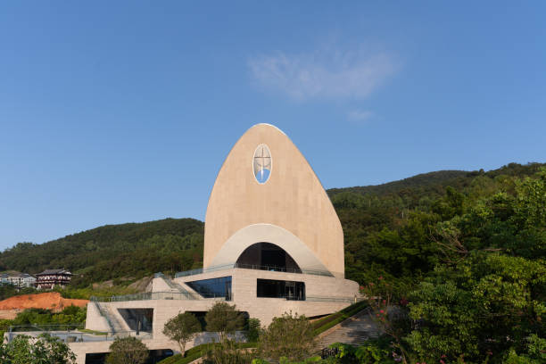istock Sunny day, a church with a unique appearance 2189480973