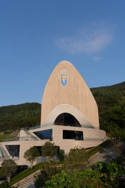 istock Sunny day, a church with a unique appearance 2189480979