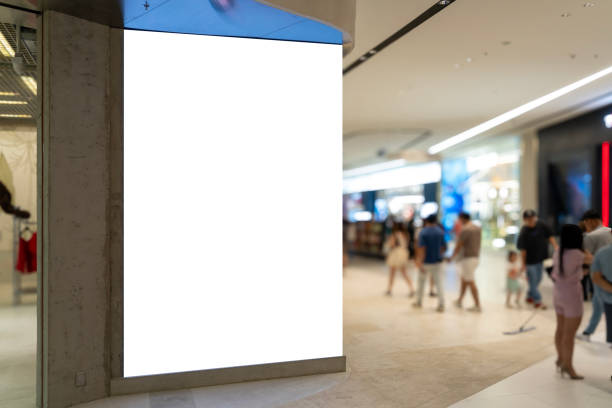 istock Mockup Blank LED Digital or Billboard advertising in Modern shopping mall 2189509498