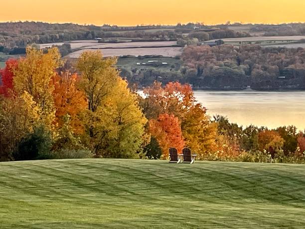 istock Fall scene in countryside by the Lake 2189513418