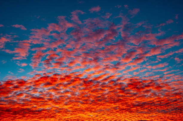 istock The redness of Altocumulus clouds at sunset 2189516007