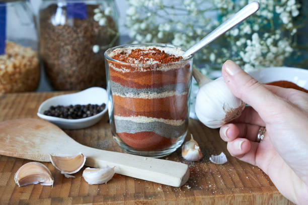 istock Spices in a glass bowl.  Cooking spices. 2189516035