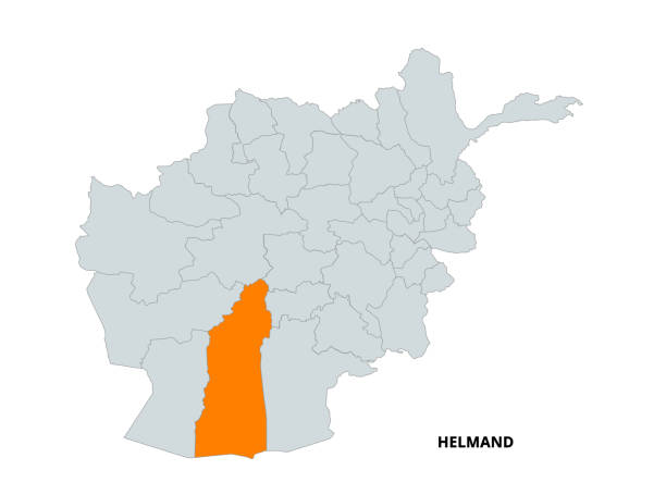 Map Helmand Province In Afghanistan With Neighboring Areas Map Helmand Province In Afghanistan With Neighboring Areas 