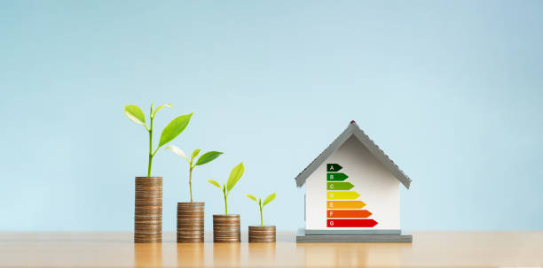 istock Energy-saving homes, energy efficiency concepts, eco-friendly home improvements, cost savings, low-energy eco-friendly homes, green handshake. 2189516576