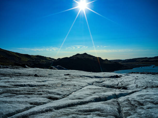 Trekking on the Solheimajokull Glacier