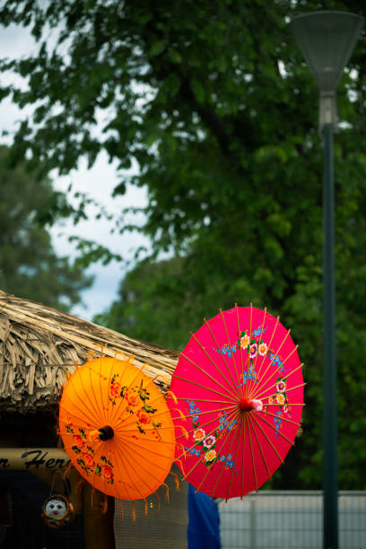 istock Close up of colorful parasols 2189533688