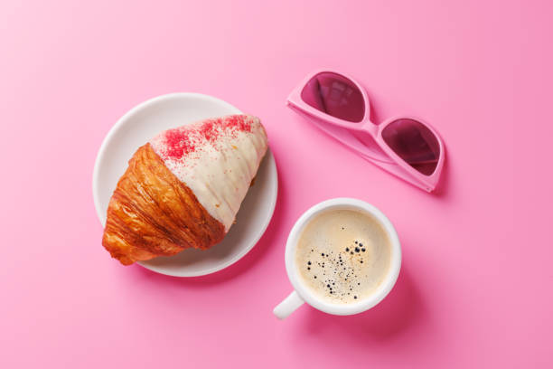 istock A delightful pairing of a freshly brewed coffee and a raspberry croissant 2189538709