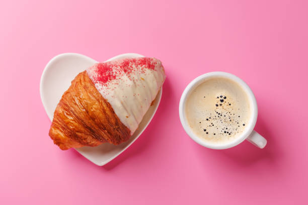 istock A delightful pairing of a freshly brewed coffee and a raspberry croissant 2189538729