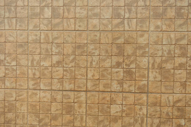 istock Texture of stone like beige embossed ceramic tiles 2189539160