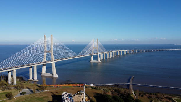 istock Aerial Views of Vasco da Gama Bridge, Lisbon 2189540668