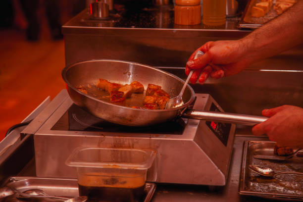 istock Chef Preparing Gourmet Dish on Valentine's Day 2189543289