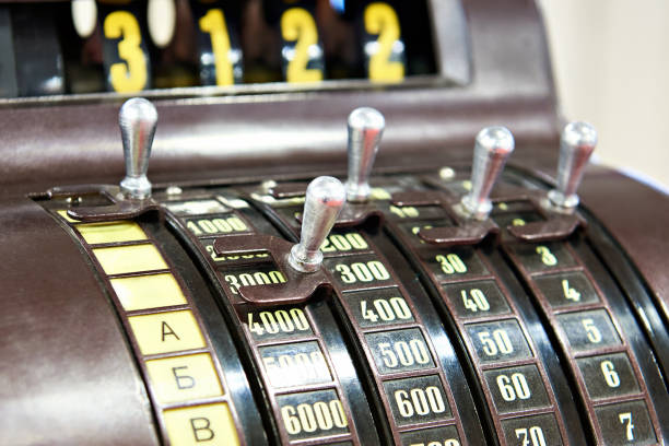 istock Retro cash register 2189543637