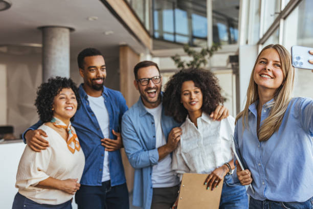 istock Diverse Group of Friends Taking a Fun Selfie Together 2189549333