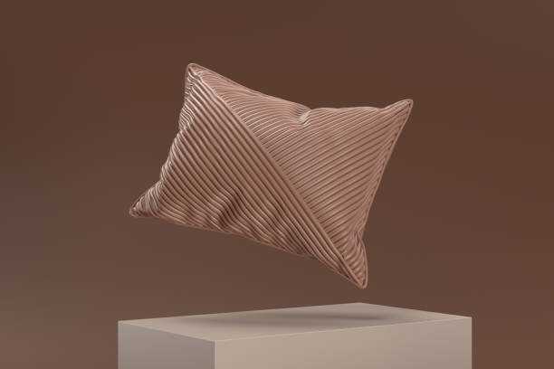 istock A pillow is suspended in midair, with its edges visible 2189558036