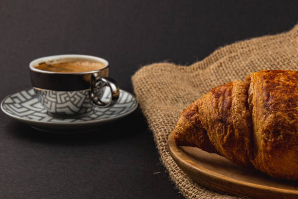 buttery croissants and rich espresso, a delightful pairing perfect for breakfast