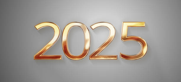 istock golden metallic font-weight bold year number 2025 2189563683