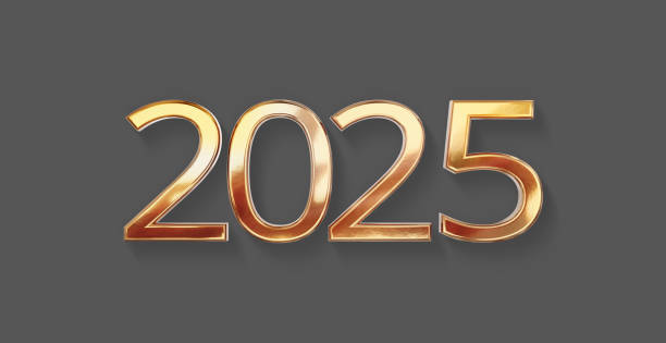 istock golden metallic font-weight bold year number 2025 2189566263