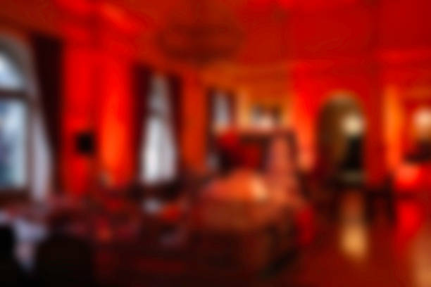 istock Blurred Romantic Background with Warm Lighting Ambiance
