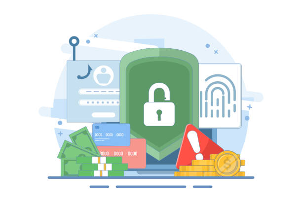 internet hacker attack and personal data security concept. Computer security technology. Anonymous hackers attack computers. Hackers steal personal data. Vector illustration on the background. internet hacker attack and personal data security concept. Computer security technology. Anonymous hackers attack computers. Hackers steal personal data. Vector illustration on the background. prevention stock illustrations