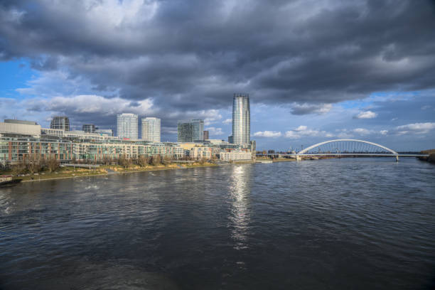 istock Modern cityscape along the Danube River 2189571352