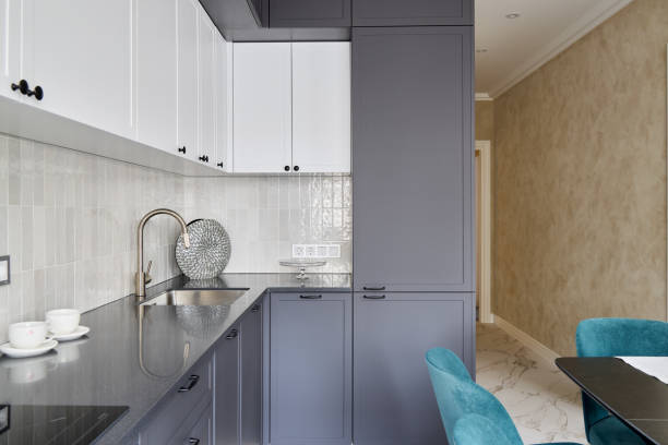 istock Explore the world of modern kitchen design featuring sleek cabinets and contemporary decor styles 2189573915