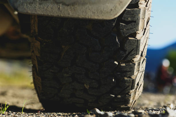 istock All terrain tire pattern for off-road vehicle 2189574457