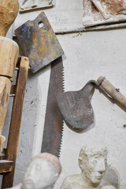 istock Discover the essential tools and materials used in artistic workshops, focusing on sculpting 2189579609