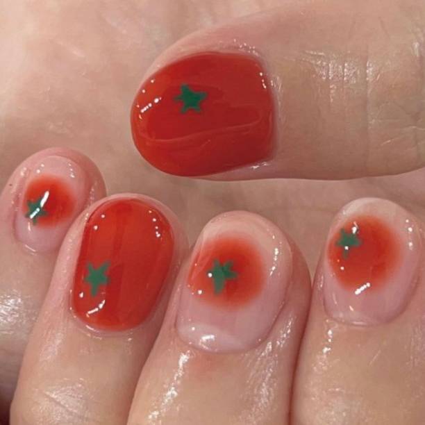 Creative nail art featuring intricate designs, vibrant colors, and unique patterns. Perfect for beauty and fashion photography, showcasing trends in nail designs and the artistry of manicure techniques.