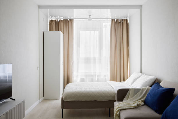 istock A Modern Minimalist Bedroom that is filled with beautiful Natural Light and elegance 2189582845