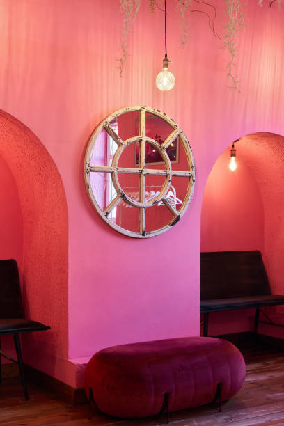 istock A Vibrant Pink Interior Decorated with Unique and EyeCatching Elements for Charm 2189582971
