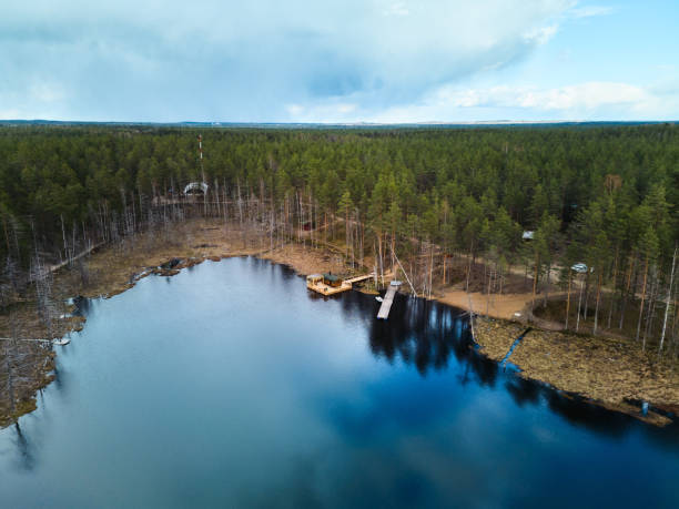 istock A Serene Lake That Is Beautifully Surrounded by a Lush Forest in the Tranquil Wilderness 2189584118