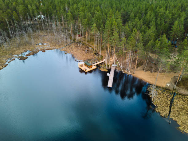 istock A Serene Lake View that is Beautifully Surrounded by a Lush Green Forest Environment 2189584121