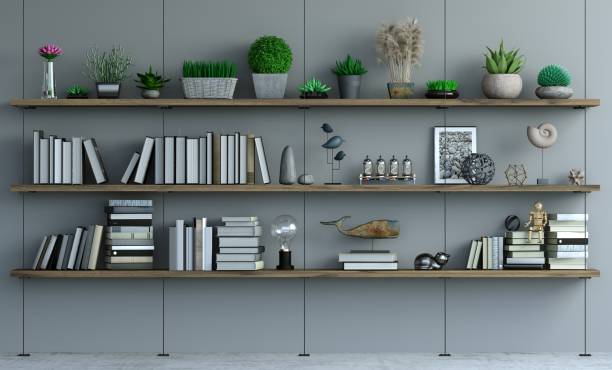 istock Furniture idea modern cabinet shelving for home 2189585606