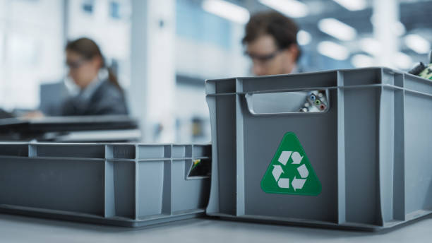 istock Close-Up Shot Of Boxes With Computer Parts Sorted For Recycling At Sustainable Electronics Factory. Motherboards And Microchips Are Collected And Prepared For Reuse in Technological Devices. 2189587735